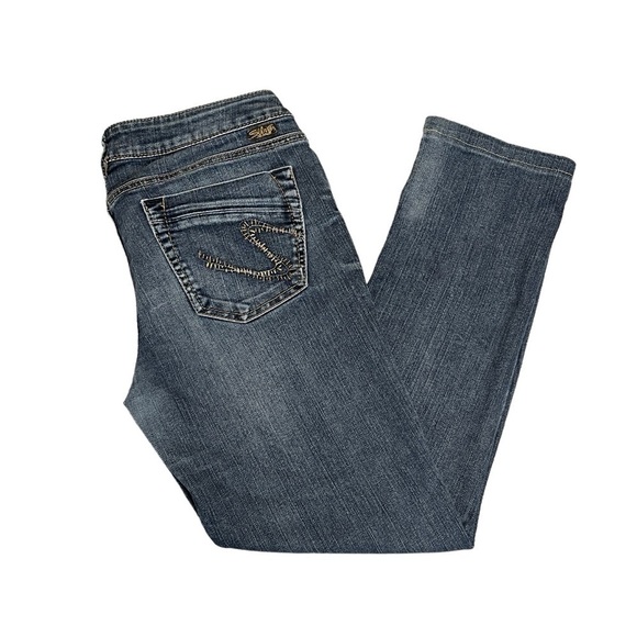 VINTAGE Silver Jean Straight Leg Low Rise. Blue Size 8? #1006 - Picture 6 of 6